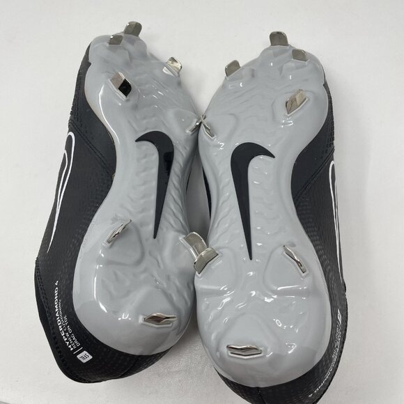 Nike Hyperdiamond 4 Pro‎ Womens 8.5 Softball Metal Cleats Black CZ5920 - Picture 8 of 9